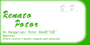 renato potor business card